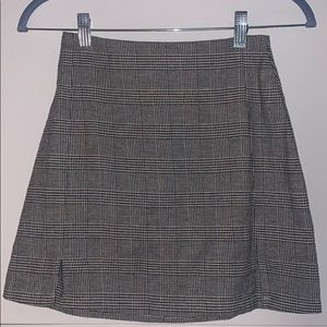 Plaid mini skirt
